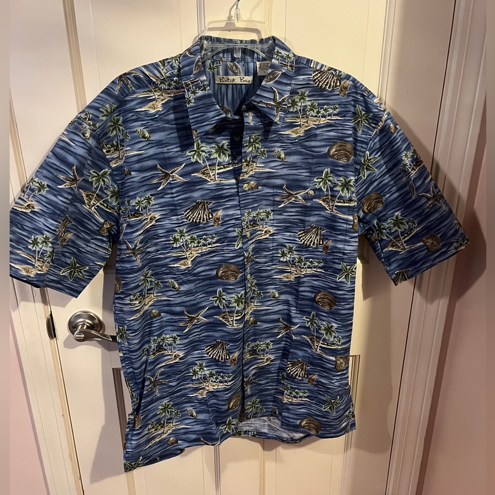 Tropical short sleeve button down shirt